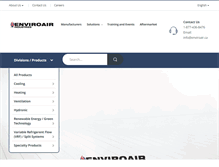 Tablet Screenshot of enviroair.ca